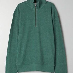 Aritzia TNA Canal Thermal Kelp Green XS
